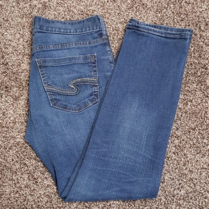 Silver Jeans Konrad Men's Straight Jeans Mid rise Blue 30x28